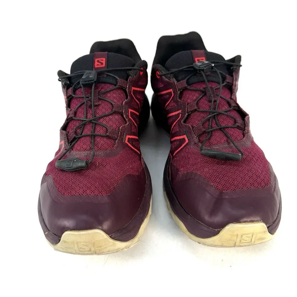 Salomon XA TAKEO Women's Size 9.5 Burgundy Trail Running Hiking Sneaker 410826